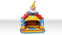 Замок «Клоун» с крышей и фигурой