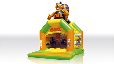 Замок «Бобр (OBI)» с крышей и фигурой