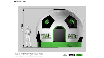 Замок «Футбол» с крышей