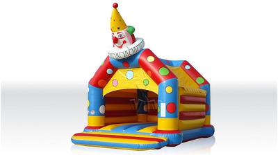 Замок «Клоун» с крышей и фигурой