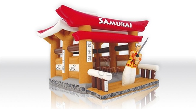Замок «Самурай» с крышей и фигурой